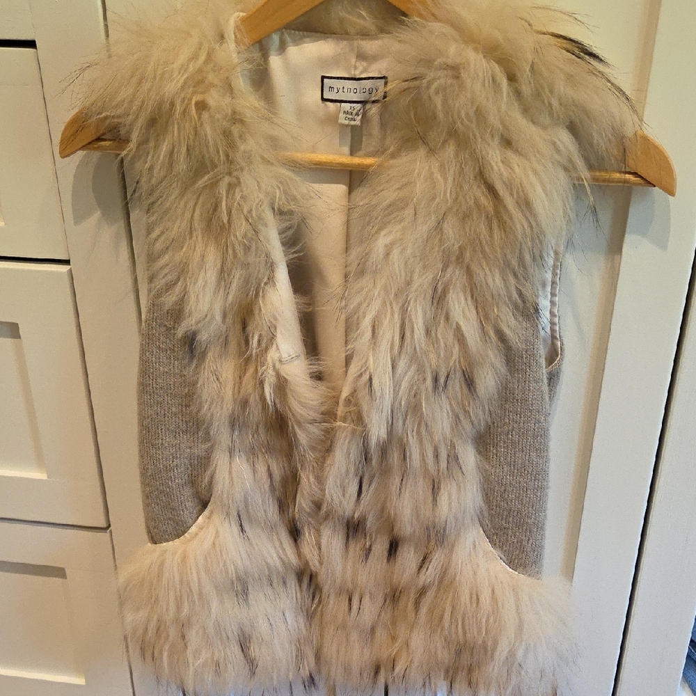 Mythology Fur Vest Size XS